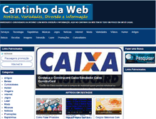 Tablet Screenshot of cantinhodaweb.com